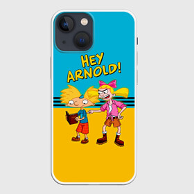 Чехол для iPhone 13 mini с принтом Эй, Арнольд и Хельга Патаки ,  |  | arnold shortman | cartoon | helga pataki | hey arnold | nickelodeon | арнольд | арнольд шортмэн | гарольд | детям | джеральд | мультфильм | никелодеон | репоголовый | ронда | сидни | старые мультики | стинки | фиби