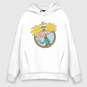 Мужское худи Oversize хлопок с принтом Hey Arnold! , френч-терри — 70% хлопок, 30% полиэстер. Мягкий теплый начес внутри —100% хлопок | боковые карманы, эластичные манжеты и нижняя кромка, капюшон на магнитной кнопке | Тематика изображения на принте: arnold | boy | cartoon | nickelodeon | арнольд | мальчик | мультик | никелодион