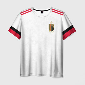 Мужская футболка 3D+ с принтом Бельгия выездная форма , 100% микрофибра | круглый вырез горловины, длина до линии бедер | belgium | champion | championship | euro | uefa | атрибутика | евро | уефа | фанатская | форма | футбол | чемпион европы