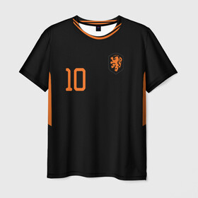 Мужская футболка 3D+ с принтом Нидерланды выездная форма Мемфис , 100% микрофибра | круглый вырез горловины, длина до линии бедер | champion | championship | euro | netherlands | uefa | атрибутика | выездная | гостевая | депай | евро | мемфис | нидерланды | уефа | фанатская | форма | футбол | чемпион европы