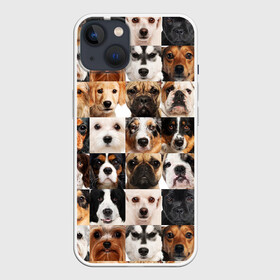 Чехол для iPhone 13 с принтом Я ЛЮБЛЮ СОБАК   I LOVE DOGS ,  |  | Тематика изображения на принте: collage dogs | dogs | i love dogs | домашние животные | друзья наши младшие | коллаж | собаки | собачки. | я люблю собак