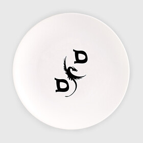 Тарелка с принтом D&D | Dragon  , фарфор | диаметр - 210 мм
диаметр для нанесения принта - 120 мм | dd | dragon | dungeons and dragons | днд | дракон | подземелья и драконы