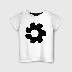Детская футболка хлопок с принтом Housemarque , 100% хлопок | круглый вырез горловины, полуприлегающий силуэт, длина до линии бедер | games | housemarque | logo | playstation | ps5 | returnal