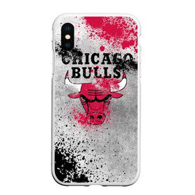 Чехол для iPhone XS Max матовый с принтом CHICAGO BULLS [8] , Силикон | Область печати: задняя сторона чехла, без боковых панелей | basketball | bulls | chicago | chicago bulls | jordan | nba | баскетбол | джордан | нба | чикаго буллз