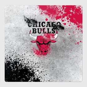 Магнитный плакат 3Х3 с принтом CHICAGO BULLS [8] , Полимерный материал с магнитным слоем | 9 деталей размером 9*9 см | basketball | bulls | chicago | chicago bulls | jordan | nba | баскетбол | джордан | нба | чикаго буллз