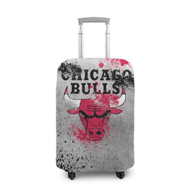 Чехол для чемодана 3D с принтом CHICAGO BULLS [8] , 86% полиэфир, 14% спандекс | двустороннее нанесение принта, прорези для ручек и колес | basketball | bulls | chicago | chicago bulls | jordan | nba | баскетбол | джордан | нба | чикаго буллз