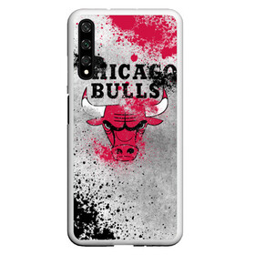 Чехол для Honor 20 с принтом CHICAGO BULLS [8] , Силикон | Область печати: задняя сторона чехла, без боковых панелей | basketball | bulls | chicago | chicago bulls | jordan | nba | баскетбол | джордан | нба | чикаго буллз