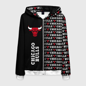 Мужская толстовка 3D на молнии с принтом CHICAGO BULLS [7] , 100% полиэстер | длина до линии бедра, манжеты и пояс оформлены мягкой тканевой резинкой, двухслойный капюшон со шнурком для регулировки, спереди молния, по бокам два кармана | Тематика изображения на принте: basketball | bulls | chicago | chicago bulls | jordan | nba | баскетбол | джордан | нба | чикаго буллз