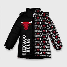 Зимняя куртка для девочек 3D с принтом CHICAGO BULLS [7] , ткань верха — 100% полиэстер; подклад — 100% полиэстер, утеплитель — 100% полиэстер. | длина ниже бедра, удлиненная спинка, воротник стойка и отстегивающийся капюшон. Есть боковые карманы с листочкой на кнопках, утяжки по низу изделия и внутренний карман на молнии. 

Предусмотрены светоотражающий принт на спинке, радужный светоотражающий элемент на пуллере молнии и на резинке для утяжки. | basketball | bulls | chicago | chicago bulls | jordan | nba | баскетбол | джордан | нба | чикаго буллз