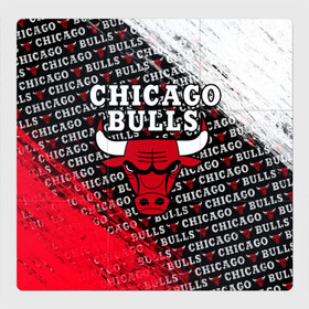 Магнитный плакат 3Х3 с принтом CHICAGO BULLS [6] , Полимерный материал с магнитным слоем | 9 деталей размером 9*9 см | basketball | bulls | chicago | chicago bulls | jordan | nba | баскетбол | джордан | нба | чикаго буллз