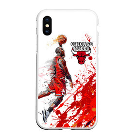 Чехол для iPhone XS Max матовый с принтом CHICAGO BULLS [9] , Силикон | Область печати: задняя сторона чехла, без боковых панелей | basketball | bulls | chicago | chicago bulls | jordan | nba | баскетбол | джордан | нба | чикаго буллз