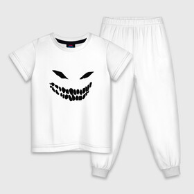Детская пижама хлопок с принтом Ghost face , 100% хлопок |  брюки и футболка прямого кроя, без карманов, на брюках мягкая резинка на поясе и по низу штанин
 | disturbed | drain | face | ghost | дрейн | монстр | призрак
