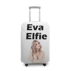 Чехол для чемодана 3D с принтом Eva Elfie , 86% полиэфир, 14% спандекс | двустороннее нанесение принта, прорези для ручек и колес | eva elfie | eva elfie print | актер | актриса | ева элфи | кино
