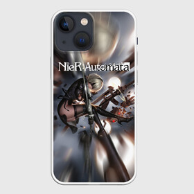 Чехол для iPhone 13 mini с принтом YoRHa | Nier Automata (Z) ,  |  | automata | bayonetta | drakengard | nier | nier automata | rpg | yorha | yorha 2b | компьютерная игра | ниэр | рпг