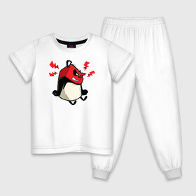 Детская пижама хлопок с принтом Фил Зол , 100% хлопок |  брюки и футболка прямого кроя, без карманов, на брюках мягкая резинка на поясе и по низу штанин
 | stickers | животные | милые | надписи | пушистые