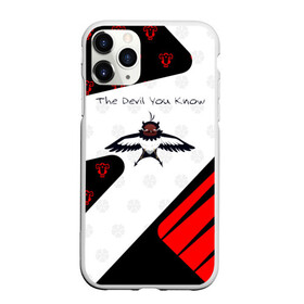 Чехол для iPhone 11 Pro матовый с принтом The Devil You Know! , Силикон |  | asta | black bulls | black clover | quartet knights | yuno | акума | аниме | аста | блэк кловер | буракку куро:ба | демон | королевство клевера | король магов | лихт | магна | манга | пятилистник | черный бык | чёрный клев