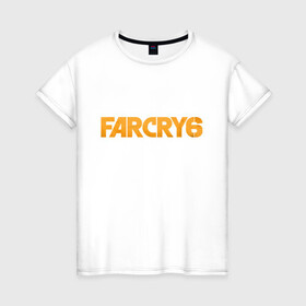 Женская футболка хлопок с принтом FC6 Logo , 100% хлопок | прямой крой, круглый вырез горловины, длина до линии бедер, слегка спущенное плечо | far cry | fc6 | gamer | games | ubisoft | фар край | яра