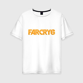 Женская футболка хлопок Oversize с принтом FC6 Logo , 100% хлопок | свободный крой, круглый ворот, спущенный рукав, длина до линии бедер
 | far cry | fc6 | gamer | games | ubisoft | фар край | яра