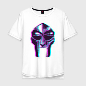 Мужская футболка хлопок Oversize с принтом MF Doom Mask , 100% хлопок | свободный крой, круглый ворот, “спинка” длиннее передней части | doom | hip hop | mf doom | music | rap | rip | маска | микрофон | музыка | рэп | рэпер | стиль | хип хоп