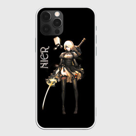 Чехол для iPhone 12 Pro Max с принтом Nier Automata 2B , Силикон |  | 2b | action | b2 | nier automata | nier gestalt | nier replicant | ниар | ниар автомата | ниер автомата | нир | экшн