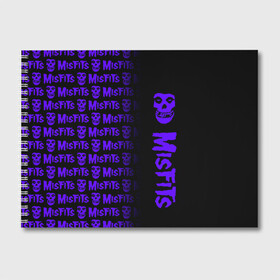 Альбом для рисования с принтом MISFITS [9] , 100% бумага
 | матовая бумага, плотность 200 мг. | misfits | music | rock | мисфитс | музыка | рок