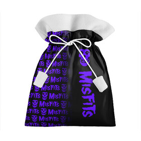 Подарочный 3D мешок с принтом MISFITS [9] , 100% полиэстер | Размер: 29*39 см | misfits | music | rock | мисфитс | музыка | рок