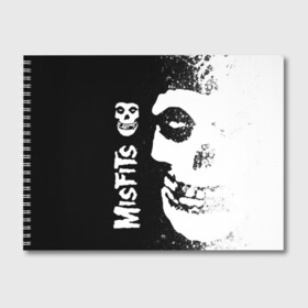 Альбом для рисования с принтом MISFITS [1] , 100% бумага
 | матовая бумага, плотность 200 мг. | misfits | music | rock | мисфитс | музыка | рок