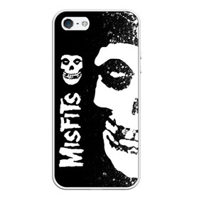 Чехол для iPhone 5/5S матовый с принтом MISFITS [1] , Силикон | Область печати: задняя сторона чехла, без боковых панелей | misfits | music | rock | мисфитс | музыка | рок