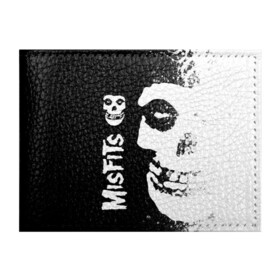 Обложка для студенческого билета с принтом MISFITS [1] , натуральная кожа | Размер: 11*8 см; Печать на всей внешней стороне | misfits | music | rock | мисфитс | музыка | рок