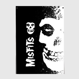 Постер с принтом MISFITS [1] , 100% бумага
 | бумага, плотность 150 мг. Матовая, но за счет высокого коэффициента гладкости имеет небольшой блеск и дает на свету блики, но в отличии от глянцевой бумаги не покрыта лаком | misfits | music | rock | мисфитс | музыка | рок