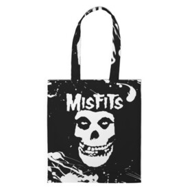 Шоппер 3D с принтом MISFITS [4] , 100% полиэстер | Плотность: 200 г/м2; Размер: 34×35 см; Высота лямок: 30 см | misfits | music | rock | мисфитс | музыка | рок