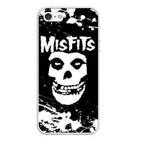 Чехол для iPhone 5/5S матовый с принтом MISFITS [4] , Силикон | Область печати: задняя сторона чехла, без боковых панелей | misfits | music | rock | мисфитс | музыка | рок