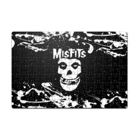 Головоломка Пазл магнитный 126 элементов с принтом MISFITS [4] , полимерный материал с магнитным слоем | 126 деталей, размер изделия —  180*270 мм | Тематика изображения на принте: misfits | music | rock | мисфитс | музыка | рок