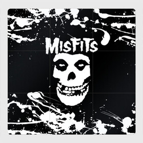 Магнитный плакат 3Х3 с принтом MISFITS [4] , Полимерный материал с магнитным слоем | 9 деталей размером 9*9 см | misfits | music | rock | мисфитс | музыка | рок