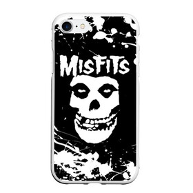 Чехол для iPhone 7/8 матовый с принтом MISFITS [4] , Силикон | Область печати: задняя сторона чехла, без боковых панелей | misfits | music | rock | мисфитс | музыка | рок