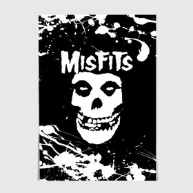 Постер с принтом MISFITS [4] , 100% бумага
 | бумага, плотность 150 мг. Матовая, но за счет высокого коэффициента гладкости имеет небольшой блеск и дает на свету блики, но в отличии от глянцевой бумаги не покрыта лаком | misfits | music | rock | мисфитс | музыка | рок