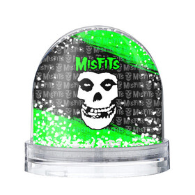 Игрушка Снежный шар с принтом MISFITS [3] , Пластик | Изображение внутри шара печатается на глянцевой фотобумаге с двух сторон | misfits | music | rock | мисфитс | музыка | рок