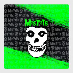 Магнитный плакат 3Х3 с принтом MISFITS [3] , Полимерный материал с магнитным слоем | 9 деталей размером 9*9 см | misfits | music | rock | мисфитс | музыка | рок