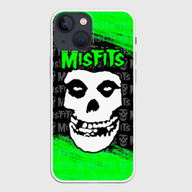 Чехол для iPhone 13 mini с принтом MISFITS [3] ,  |  | misfits | music | rock | мисфитс | музыка | рок