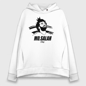 Женское худи Oversize хлопок с принтом MO.SALAH KING , френч-терри — 70% хлопок, 30% полиэстер. Мягкий теплый начес внутри —100% хлопок | боковые карманы, эластичные манжеты и нижняя кромка, капюшон на магнитной кнопке | Тематика изображения на принте: basel | champion | chelsea | fifa | lfc | liverpool | mo salah | mohamed salah | mokawloon | roma | soccer | uefa | базель | египет | ливерпуль | лига чемпионов | лфк | мокавлун | мохаммед салах | рома | уефа | фифа | футбол