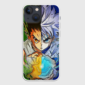 Чехол для iPhone 13 mini с принтом Киллуа золдик и Гон хантер ,  |  | anime | hanter x hanter | hisoka | hunter | hunter x hunter | hunter x hunter anime | killua | zoldyck | аниме | золдик | охотник | охотник x охотник | охотник х охотник | хантер х хантер | хисока | хисока мороу