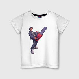 Детская футболка хлопок с принтом Том Круз ретро стиль , 100% хлопок | круглый вырез горловины, полуприлегающий силуэт, длина до линии бедер | Тематика изображения на принте: актер | бензопила | круз | ретро