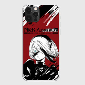 Чехол для iPhone 12 Pro с принтом ЙоРХа | Nier Automata (Z) , силикон | область печати: задняя сторона чехла, без боковых панелей | automata | bayonetta | drakengard | nier | nier automata | rpg | yorha | yorha 2b | йорха | компьютерная игра | ниэр | рпг