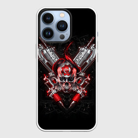 Чехол для iPhone 13 Pro с принтом Skull of Gears ,  |  | Тематика изображения на принте: game | games | gears of war | gow | гирс оф вар | гов | игра | игры | маркус феникс | пуфкы ща цфк