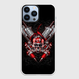 Чехол для iPhone 13 Pro Max с принтом Skull of Gears ,  |  | Тематика изображения на принте: game | games | gears of war | gow | гирс оф вар | гов | игра | игры | маркус феникс | пуфкы ща цфк