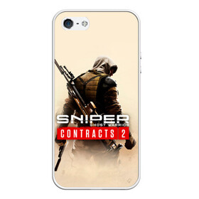 Чехол для iPhone 5/5S матовый с принтом Sniper Ghost Warrior Contracts , Силикон | Область печати: задняя сторона чехла, без боковых панелей | ближный восток | игра | ликвидация | оружие | снайпер | цель | шутер