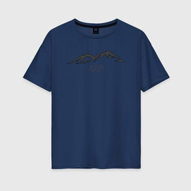 Женская футболка хлопок Oversize с принтом гора арарат , 100% хлопок | свободный крой, круглый ворот, спущенный рукав, длина до линии бедер
 | арарат | армения | армянское | гора | лето