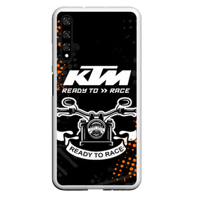 Чехол для Honor 20 с принтом KTM MOTORCYCLES / КТМ МОТОЦИКЛЫ , Силикон | Область печати: задняя сторона чехла, без боковых панелей | Тематика изображения на принте: ktm | ktm duke | motorcycle. | байк | байкер | ктм | ктм дюк | мотоспорт | мототехника | мотоцикл | мотоциклист | скутер