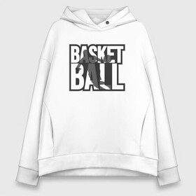 Женское худи Oversize хлопок с принтом Basket Player , френч-терри — 70% хлопок, 30% полиэстер. Мягкий теплый начес внутри —100% хлопок | боковые карманы, эластичные манжеты и нижняя кромка, капюшон на магнитной кнопке | basketball | game | nba | sport | streetball | баскетбол | баскетболист | игра | игрок | мяч | нба | спорт | стритбол | тренер