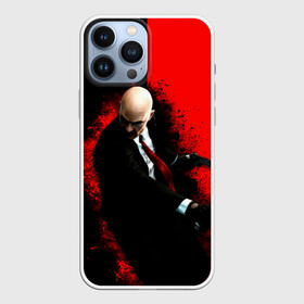 Чехол для iPhone 13 Pro Max с принтом Hitman splash ,  |  | agent 47 | game | games | hitman | hitmen | агент 47 | игра | игры | ршеьфт | хитман | хитмэн